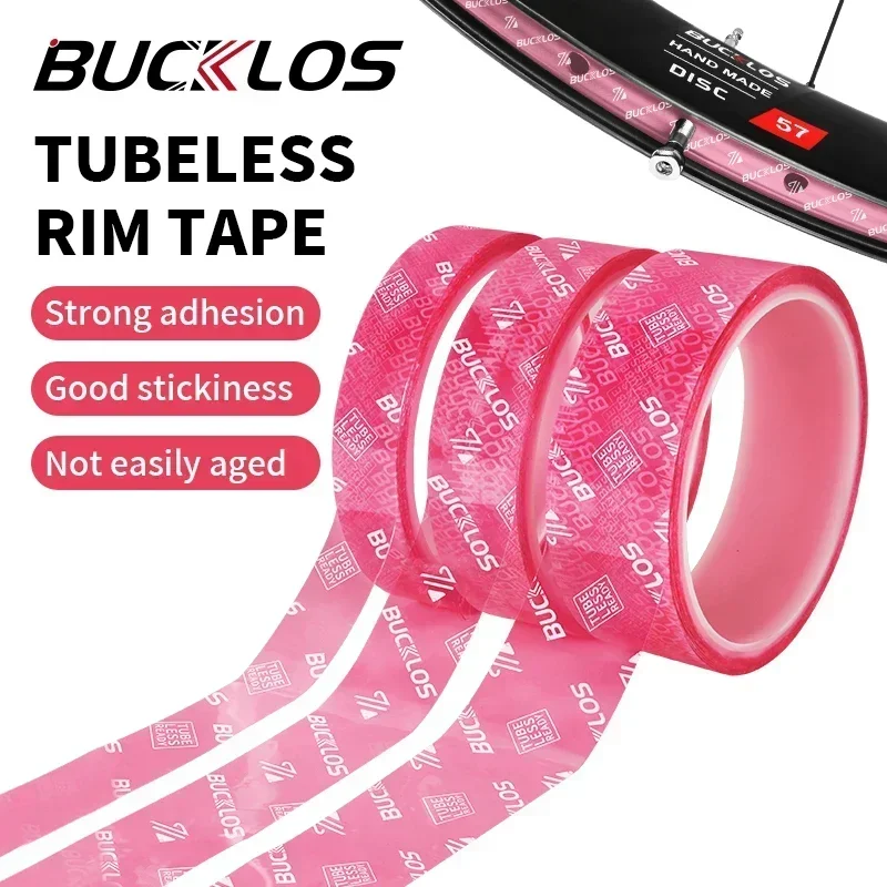 BUCKLOS MTB Fahrrad Tubeless Felgenbänder 10M MTB Reifen Liner Vakuum Reifen Pad 17-35MM Rennrad Felgenband