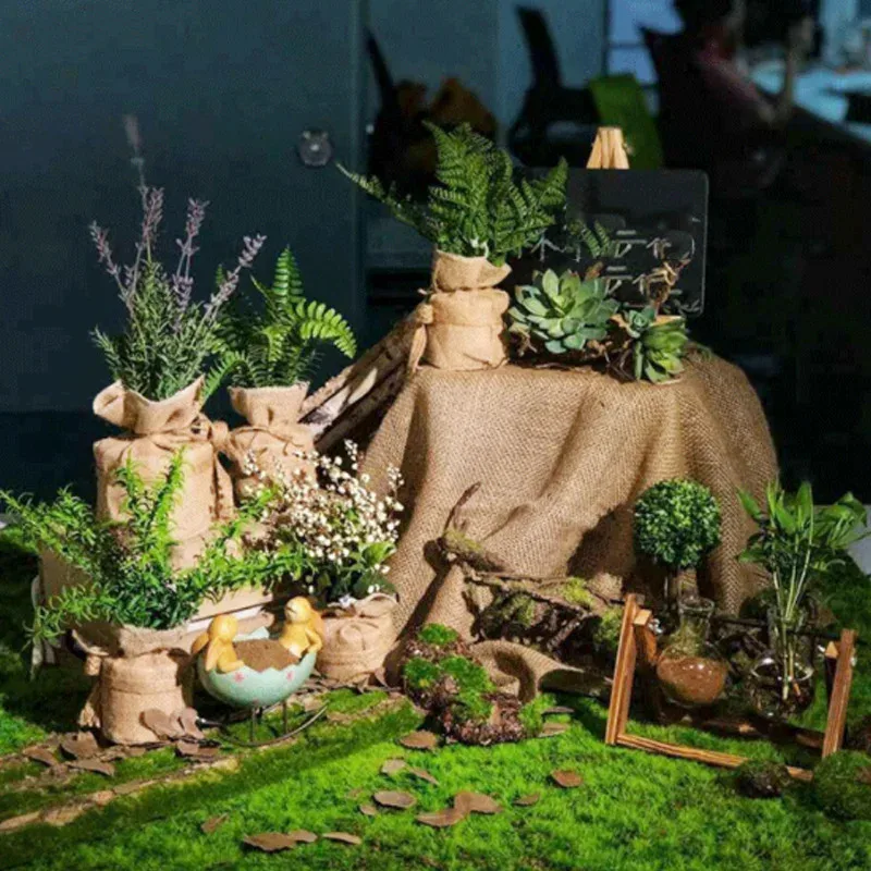 50X50cm Kunstrasen Teppich Gefälschte Moos Rasen Garten Landschaft – Bild 5