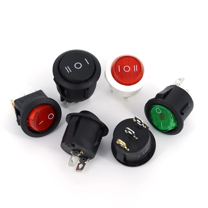 ON/OFF Runde Rocker Schalter LED beleuchtet Auto Dashboard Dash Boot – Bild 6