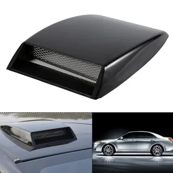 Universal Auto Dekorative Air Flow Intake Scoop ABS Grille Mesh Motorhaube Vent Abdeckung Haube Aufkleber Auto