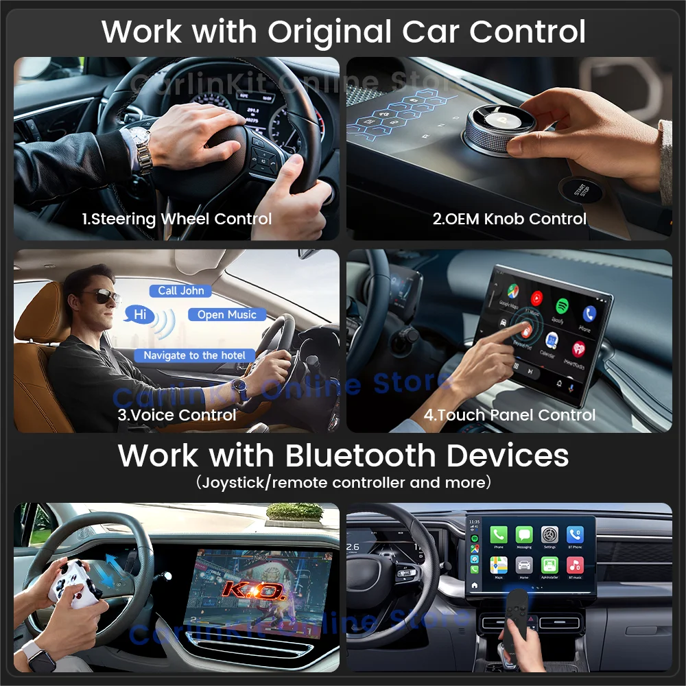 Carlinkit Android 13 Tv Box LED 8 + 128 GB CarPlay Wireless Android – Bild 5