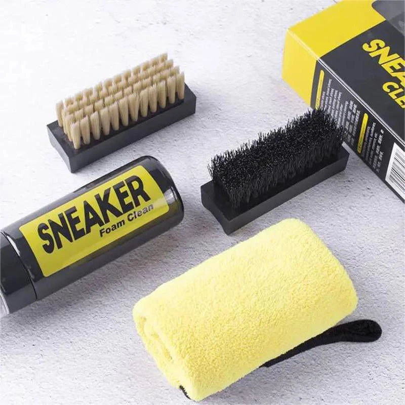 Schuhreiniger-Schaum Trockenreinigungsset 150ML Wasserfreier Schaum – Bild 4
