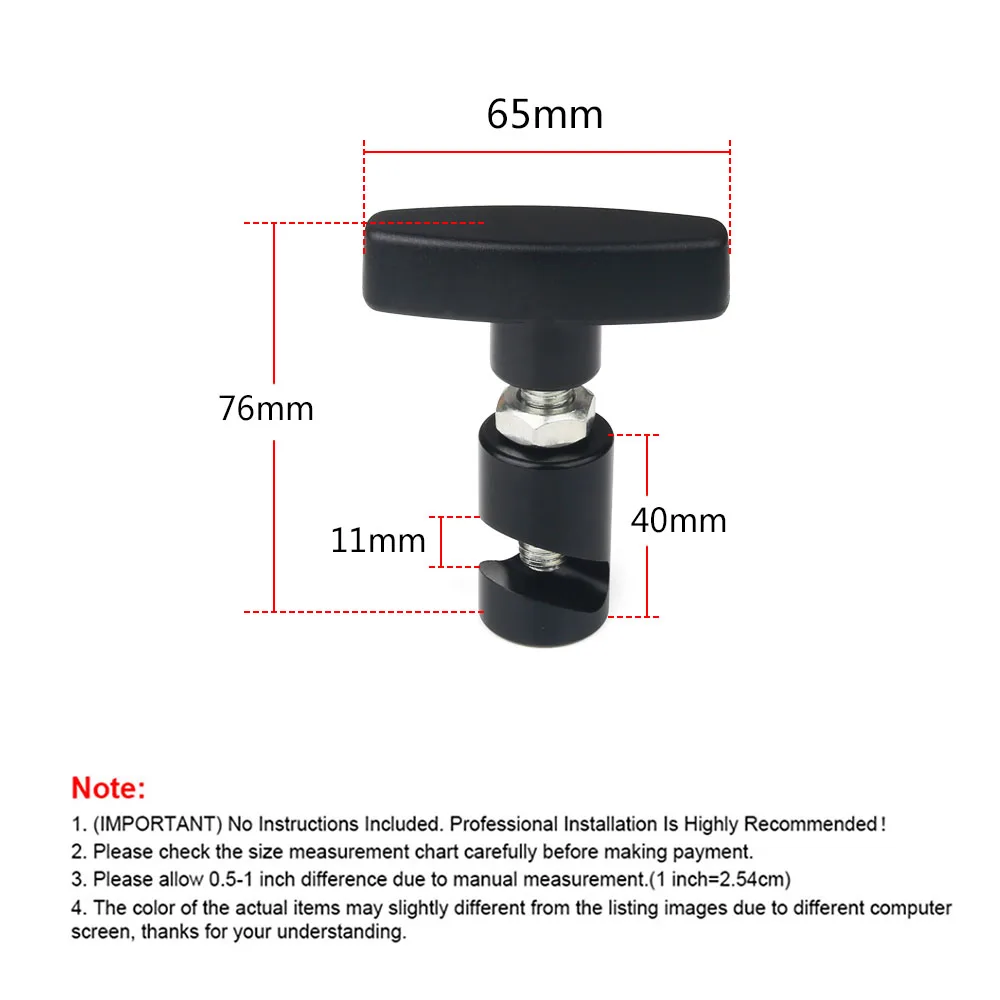 Auto Haube Halter Universal Anti Slip Clamp Gas Strut Sicherheit – Bild 2
