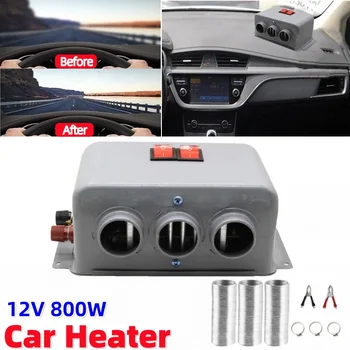 800 W Auto-Heizlüfter, 12/24 V, Abtauen, Nebel und Schnee, elektrische Heizung, Windschutzscheiben-Entferner