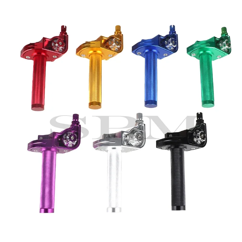 Universelle 22mm cnc aluminium gaspedal dreh griffe lenker kabel – Bild 6
