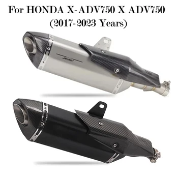 Slip-On Auspuff für HONDA X-ADV750 X-ADV 750 ADV 750 2018-2026 Motorrad Endrohr Auspuffanlage Modifiziertes