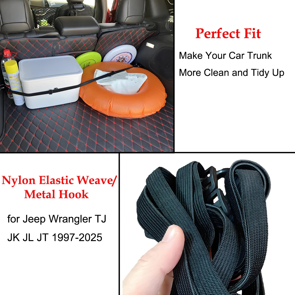 Kofferraum-Organizer Elastischer Gurt für Jeep Wrangler TJ JK JL – Bild 4