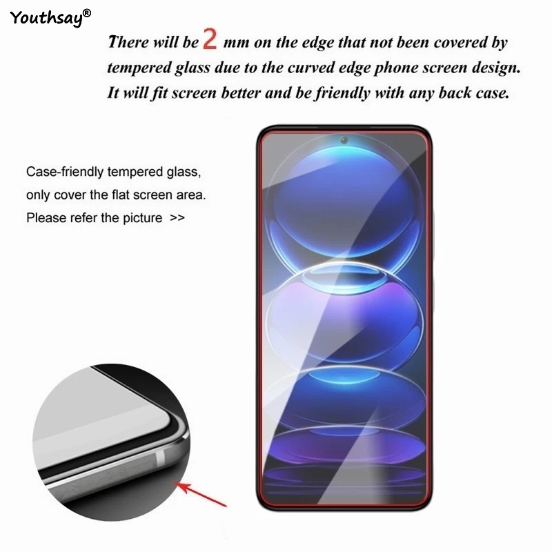 Vollflächiges Glas für Poco X8 Pro, gehärtetes Glas, Poco X8 Pro – Bild 4
