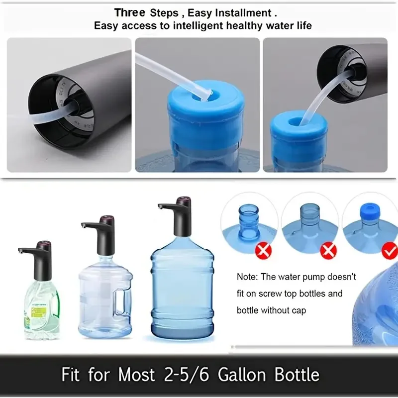Tragbarer 5-Gallonen-Wasserspender mit USB-Aufladung - automatische – Bild 5