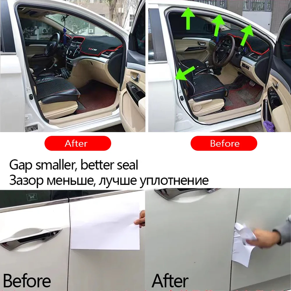 Auto Tür Dichtung Streifen Aufkleber Dichtungs Gummi B Form Tür – Bild 3
