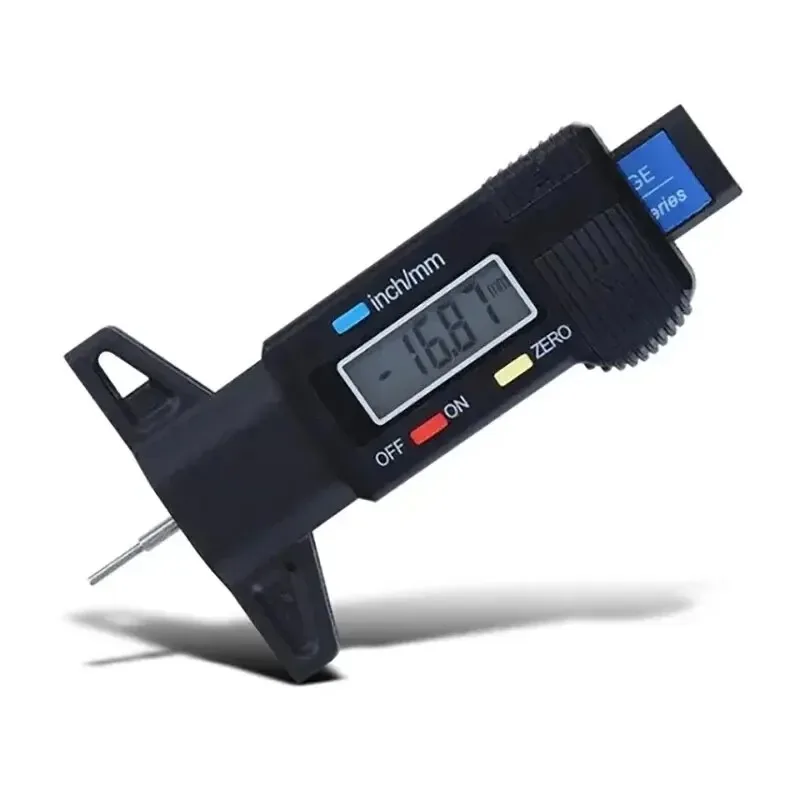 Digitale Tiefenmesser Messschieber Profiltiefenmesser LCD Reifen Profil Gauge Für Auto Reifen 0-25mm Messgerät