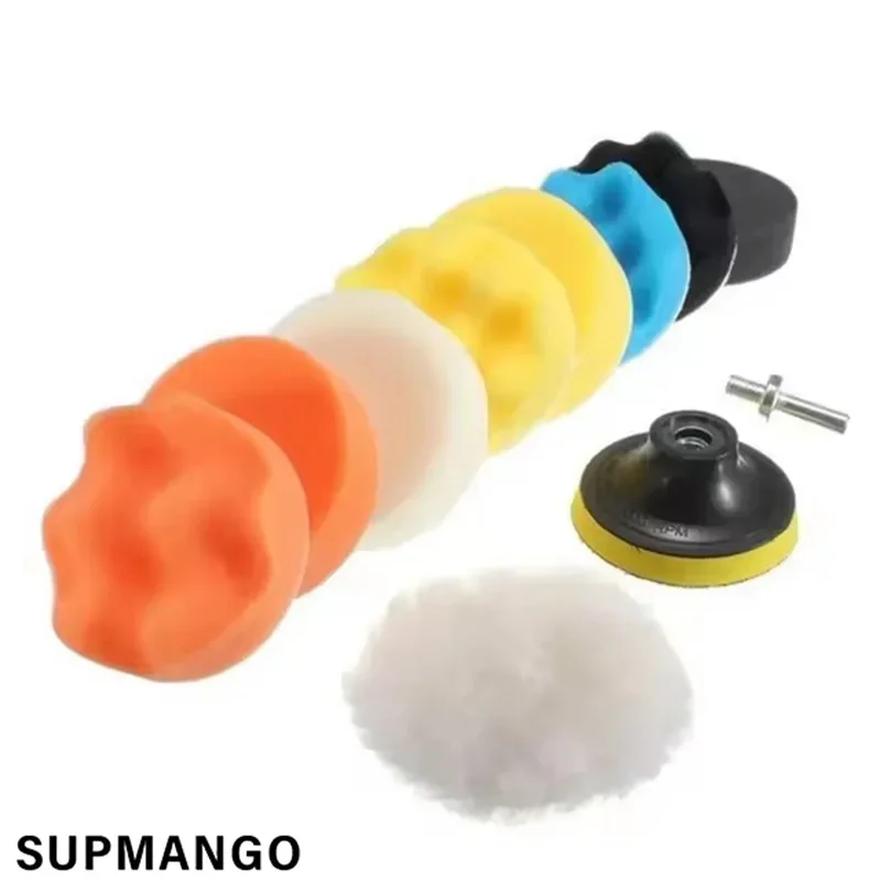 3-Zoll-Auto-Polier-Set, Polierpad, Auto-Polnisch-Polierpad, Schleifscheibe, Schwamm, Schaumstoff-Pads