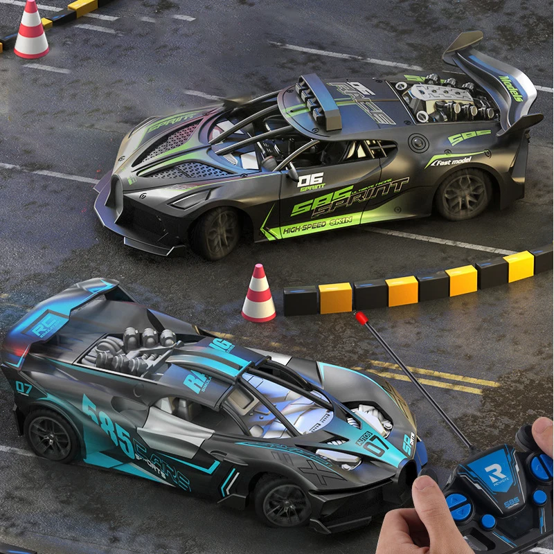 RC-Auto 4-Kanal Hochgeschwindigkeits-Fernsteuerungs-Drift-Rennwagen – Bild 2