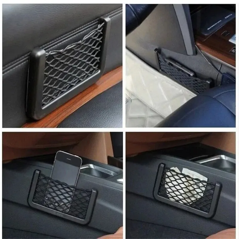 Auto Sitz Seite Innen Zurück Kleinigkeiten Tasche Mesh Lagerung Tasche – Bild 4
