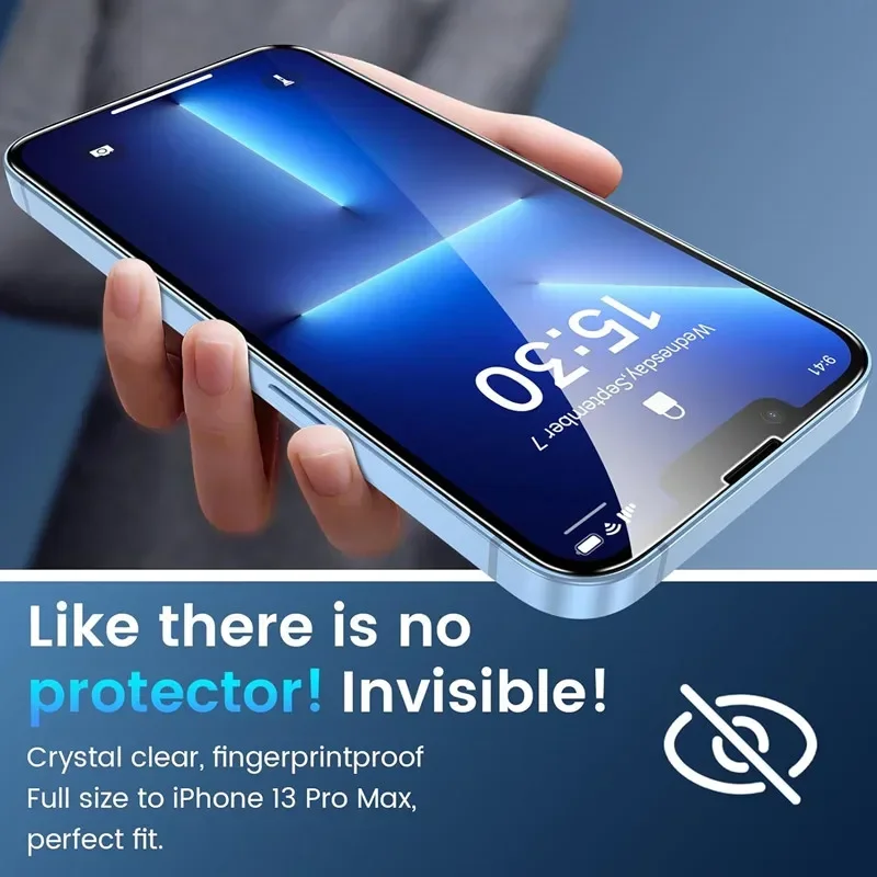 Gehärtetem Glas Für iPhone 15 13 11 12 14 Pro Max Mini (5 Stück) – Bild 2