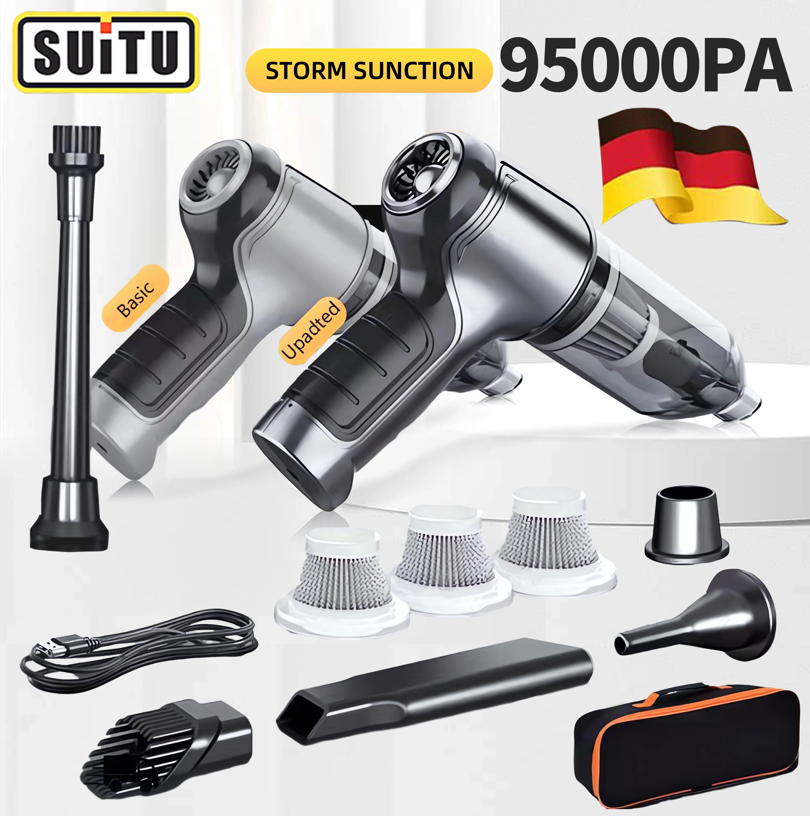 Kabelloser Auto-Staubsauger starker Akku-Reiniger Saug-Hands taub sauger für Heim-und Auto-Mini-Staubsauger
