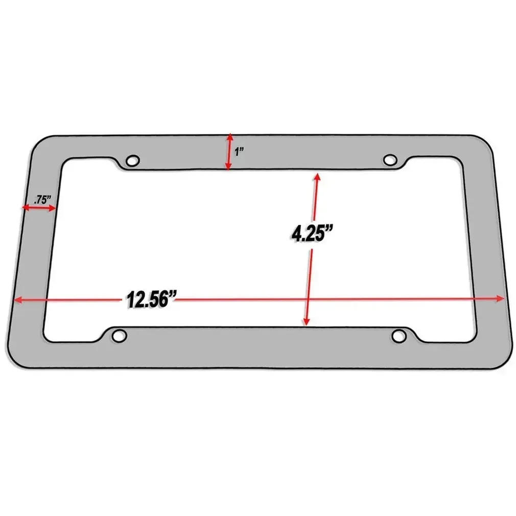 Kennzeichenhalter Kohlefaser Auto Kennzeichenrahmen Halter Auto – Bild 5