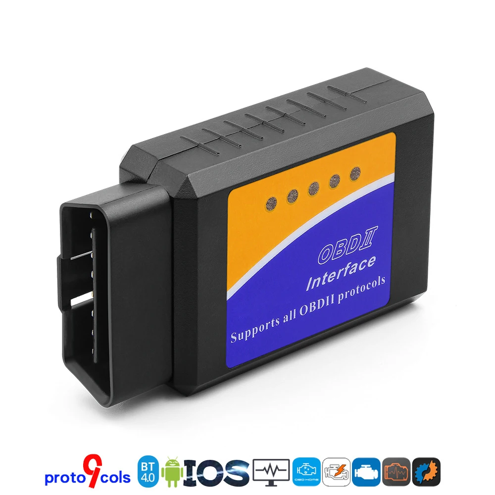Elm327 diagnose adapter bluetooth 4,0 auto obd scanner code leser auto tool mini elm für android ios alle obd2
