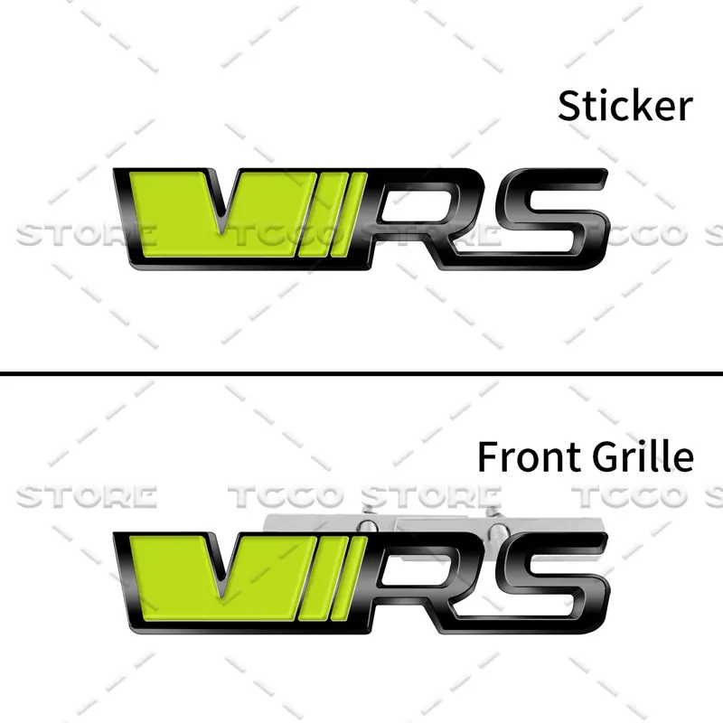 3D Chrom Metall Auto Styling VRS Logo Kühlergrill Emblem Aufkleber Für Skoda Octavia Fabia Rapid Superb Kodiaq