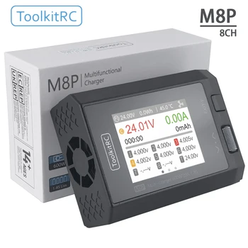 ToolkitRC M8P Intelligentes Ladegerät 1-8S 600W 20A Ferngesteuertes Auto Flugmodell Flugzeug Lithium-Batterie
