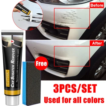 Auto Kratzer Entferner Auto Polieren Paste Mit Schwamm Auto Körper Malen Pflege Entfernen Kratzer Reparatur
