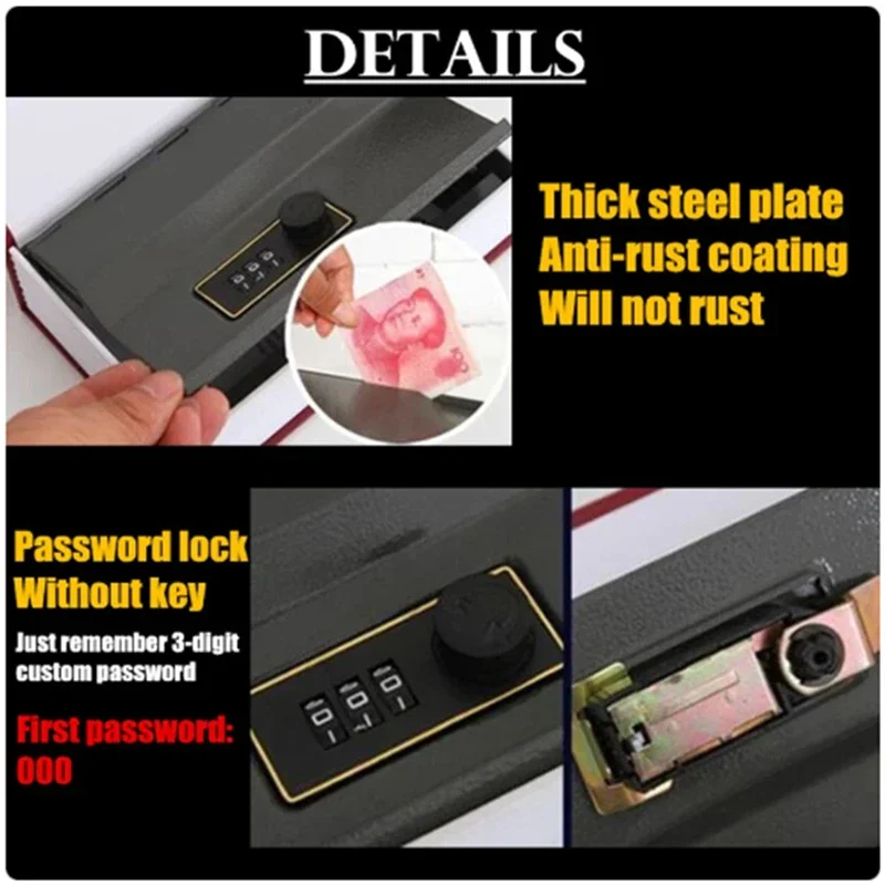 Passwort Sicherheit Safe Lock Bargeld Geld Münze Lagerung Schlüssel – Bild 5