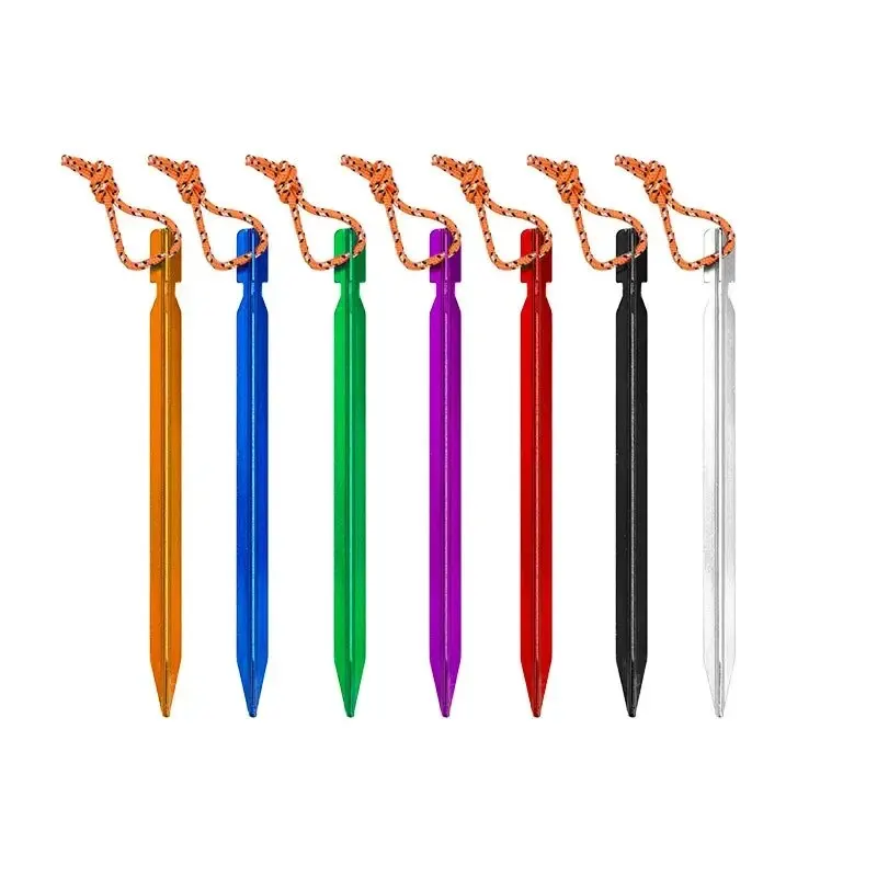 18cm Aluminium Legierung Zelt Nehmen Heringe Heavy Duty (10 Stück) – Bild 3