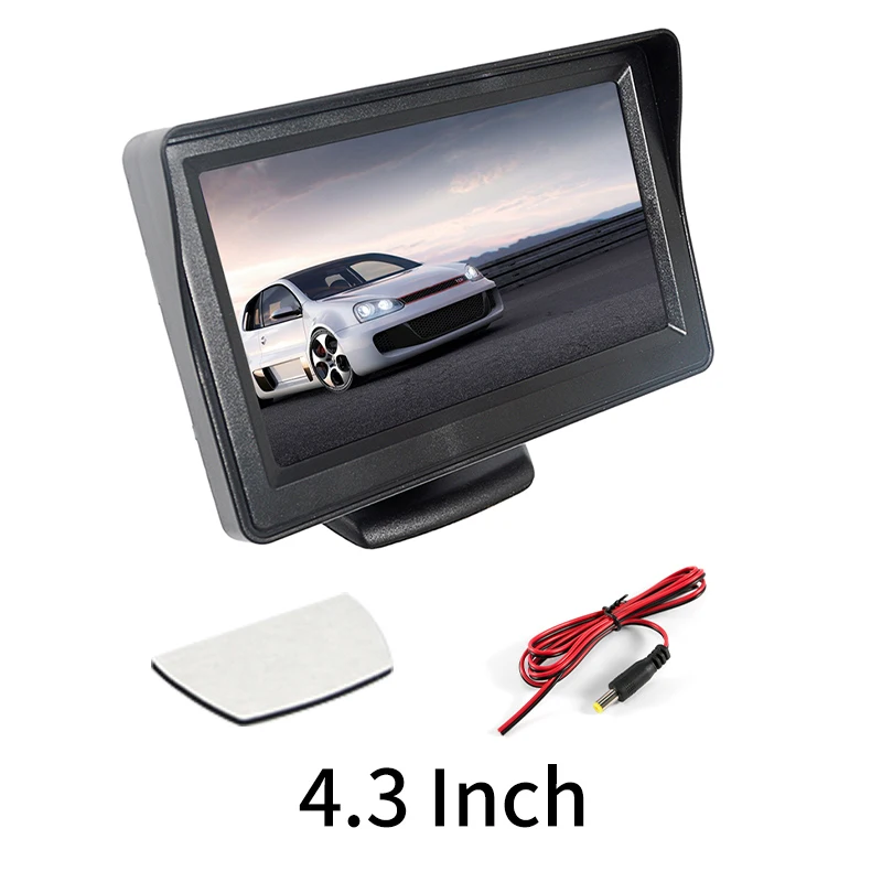 Auto Monitor 4,3 "Bildschirm Für Rückansicht Reverse Kamera TFT LCD Display HD Digital Farbe 4,3 Zoll PAL/NTSC