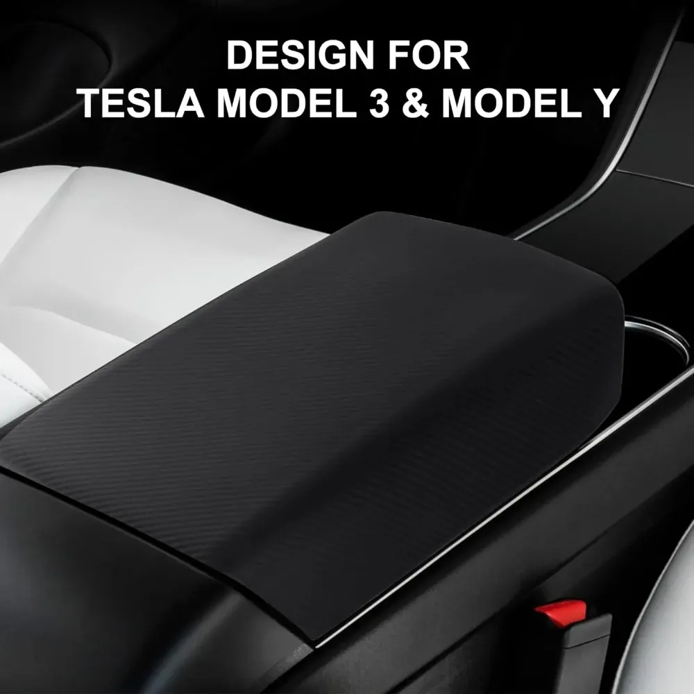 Auto-Mittelkonsolen-Armlehnenpolster Zubehör für Tesla Model 3 Y – Bild 3