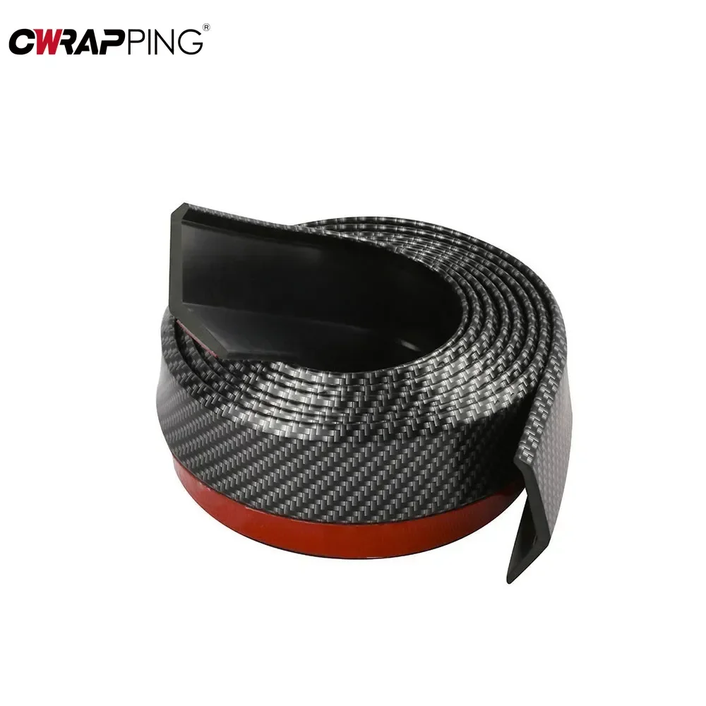 Universal Auto Front Stoßstangen Anti Kollision Streifen Carbon Faser – Bild 2