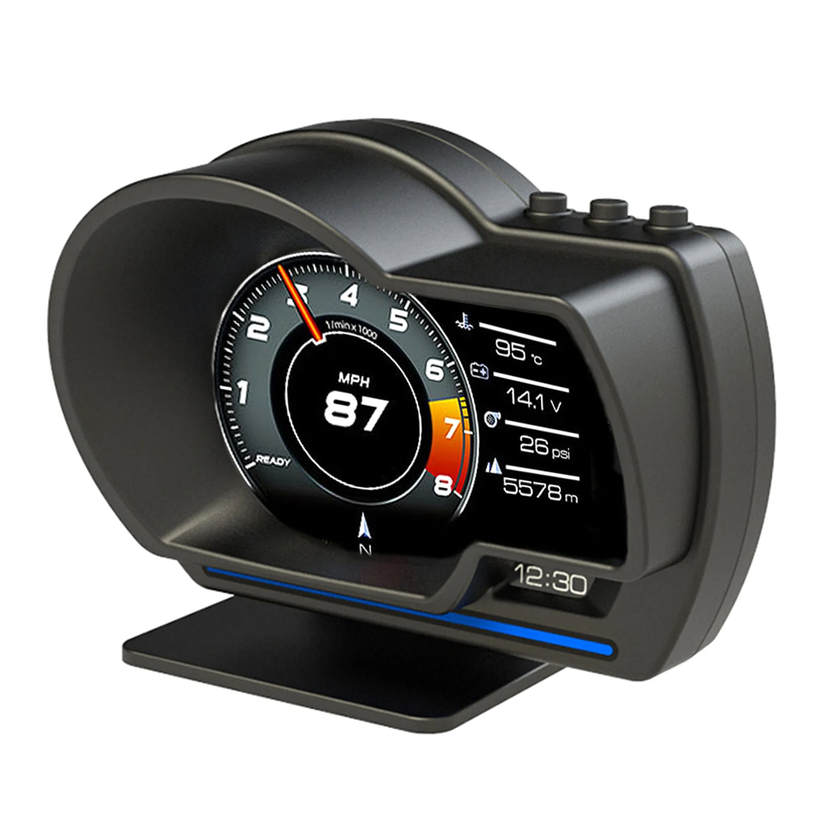 Auto-Head-Up-Display, Messgerät, hochauflösender Tachometer – Bild 6