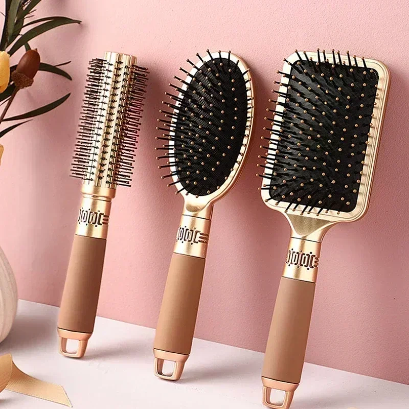 Professionelle Salon-Haarbürste, gerade, glatte Paddel-Haarbürste, große Friseur-Haarbürste für alle Haare