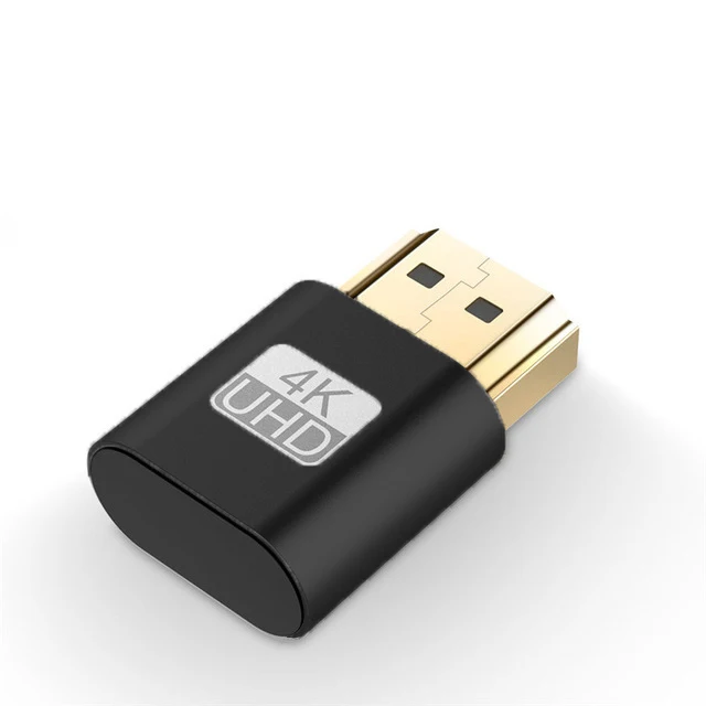 4K Virtual Monitor EDID Emulator HDMI-kompatibel 2,0 Dummy Stecker Headless Ghost Display Adapter Unterstützt