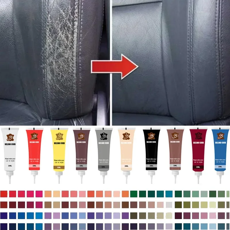 20 ml Leder Finish Auto Leder Reparatur Gel Auto Sitz Leder Ergänzende Aufarbeitungs Creme Farbe Für Auto
