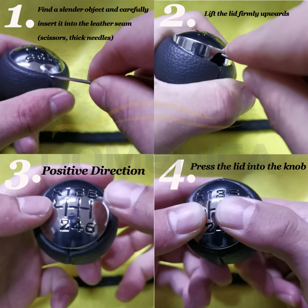 Autozubehör Auto Schaltknauf 5 6-Gang-Innenteile für Peugeot 307 308 – Bild 3