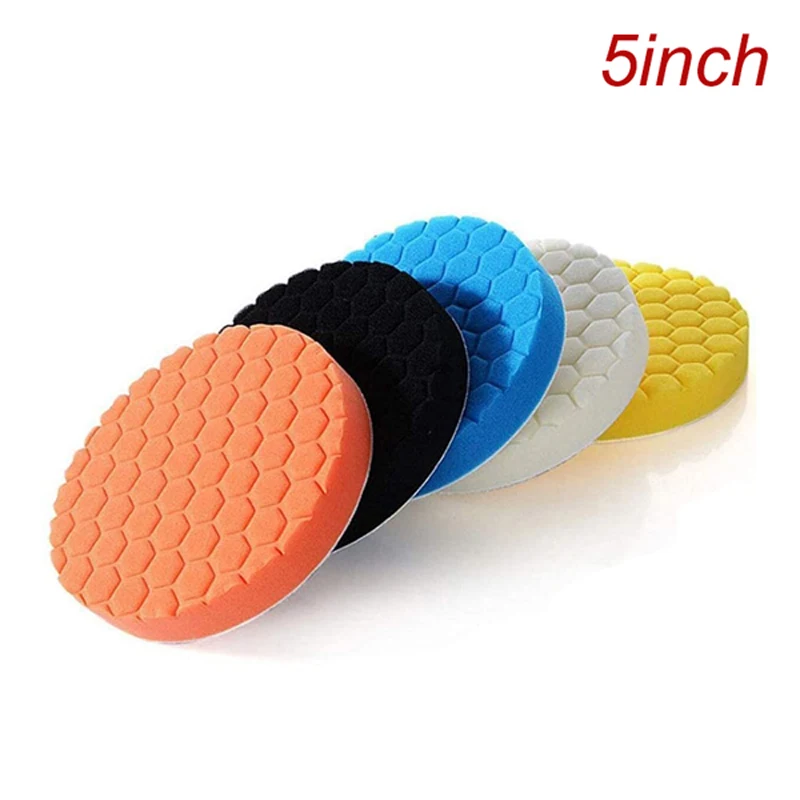 5 Zoll (125 mm) Polierpad-Set Polierer Wachspads Polier-Set (5 Stück) – Bild 3