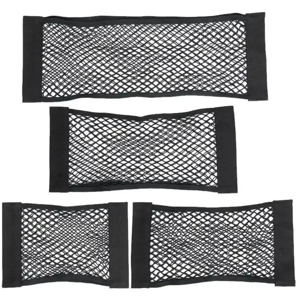 Auto Lagerung Net Dehnbare Mesh Tasche Net Magie Elastische Aufkleber Universal Hinten Mesh Stamm Sitz Tasche