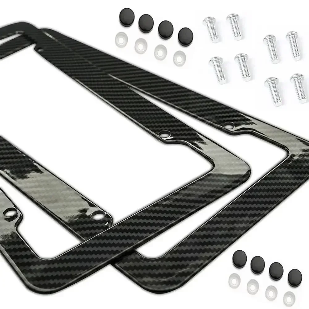 Kennzeichen Halter Carbon Faser Auto Kennzeichen Rahmen Halter Auto – Bild 3