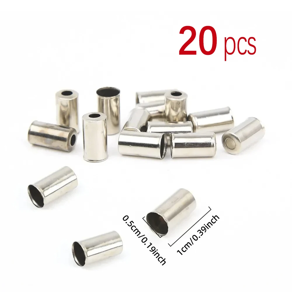 Fahrrad 5mm Brems Kabel Gehäuse Ferrule Kupfer End Kappen MTB Rennrad Kabel End Abdeckungen bremsleitung Kappe