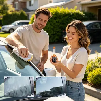 Auto-Windschutzscheiben-Glas-Ölfilm-Entferner, universeller Glasreiniger, Poliermittel für Fenster