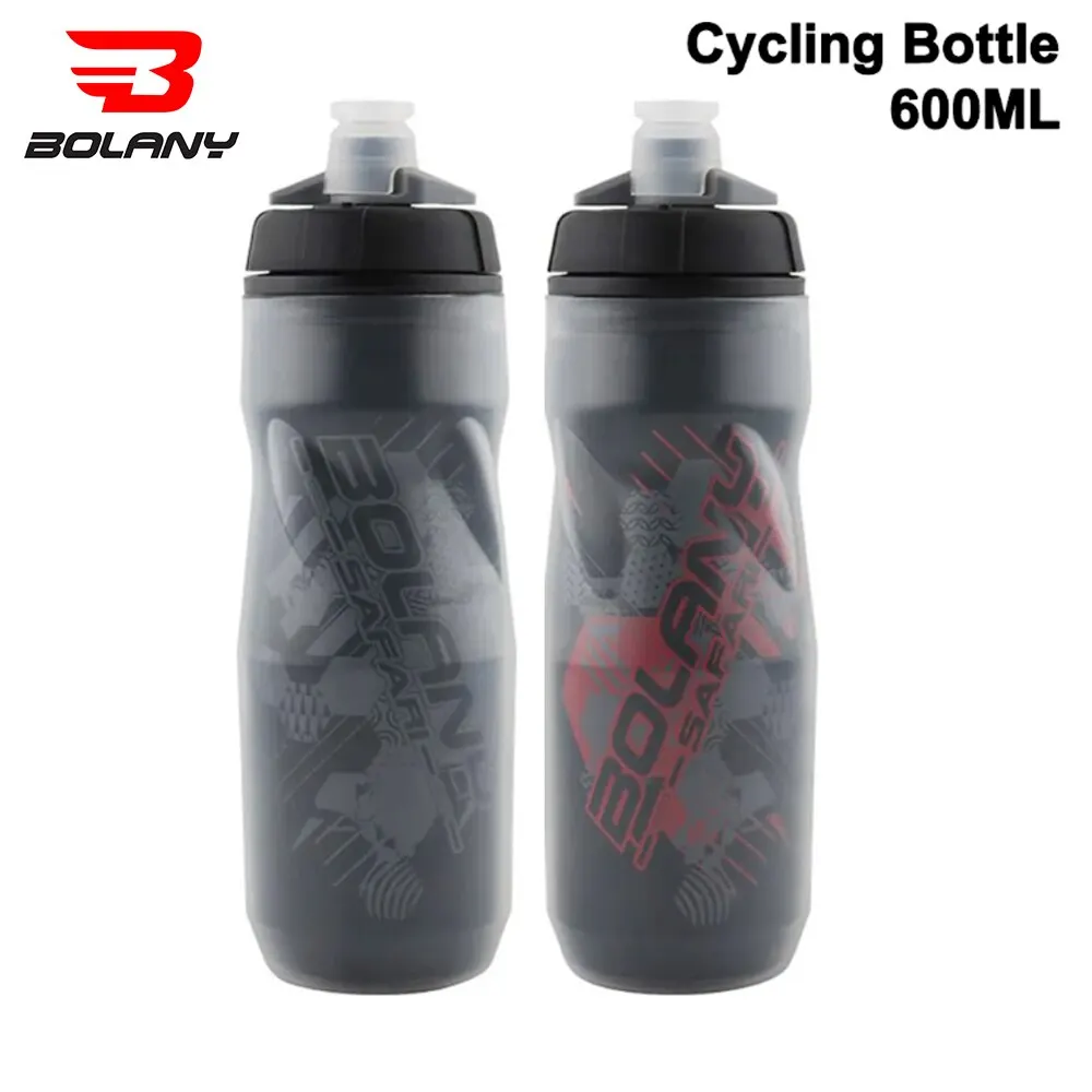Bolany Bike Wasserflasche 600 ml Mountainbike-Wasserflasche PP5 Wärme- und eisgeschützte Flasche