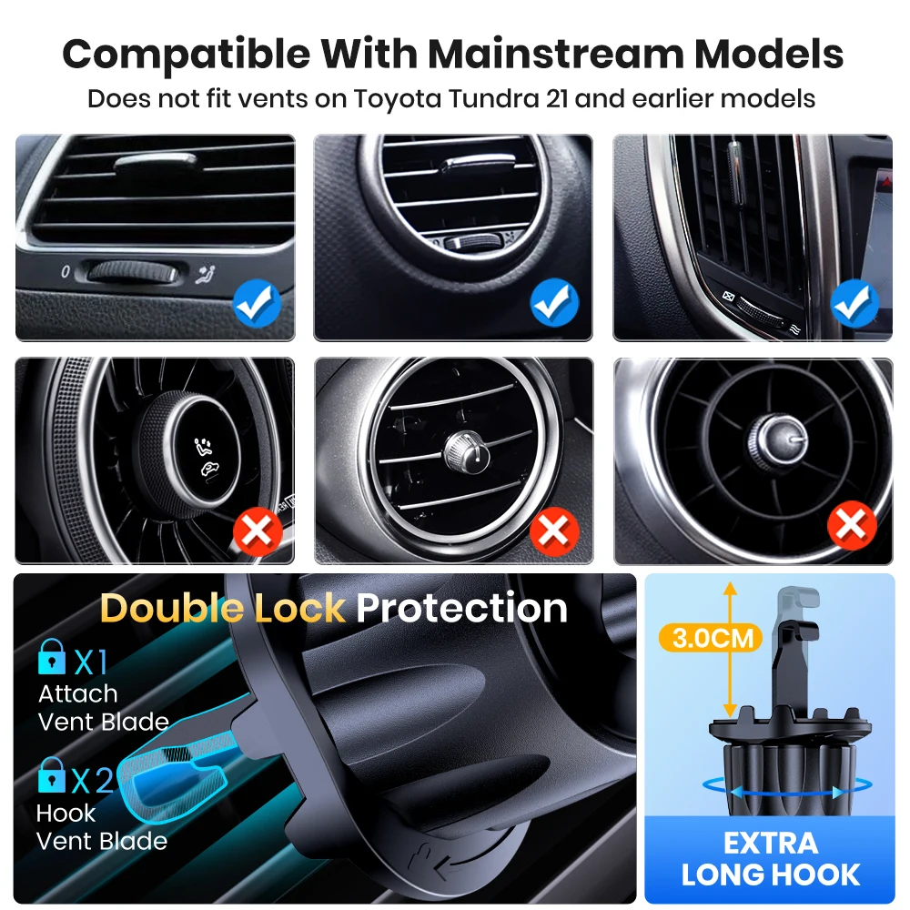 TOPK Universal Autotelefonhalter Schwerkraft Autohalterung für Telefon – Bild 3