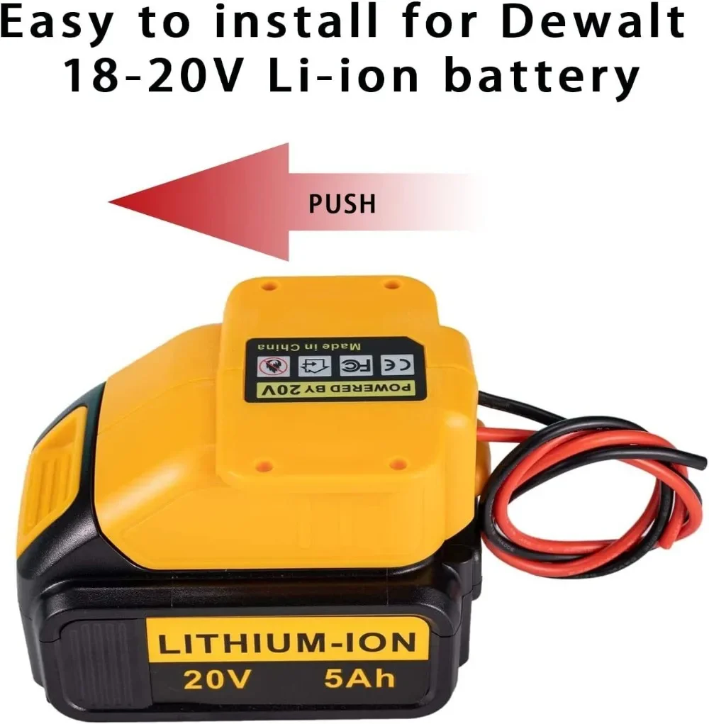 Tragbarer Starthilfe für Power Wheel Batterieadapter für Dewalt 20 V – Bild 4