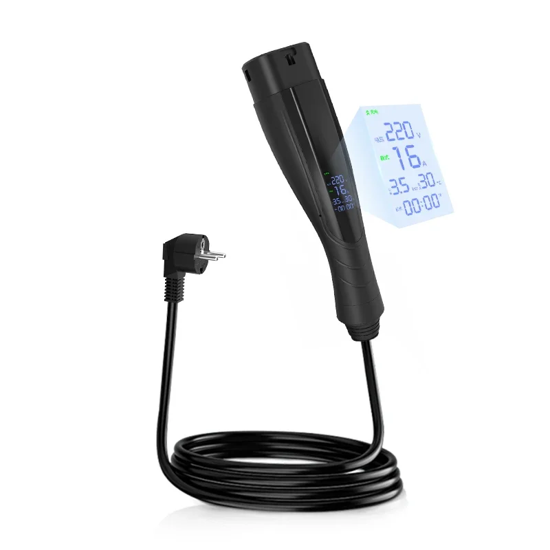 Tragbares EV-Ladegerät Typ 2 mit EU-Stecker 16A 3,5KW – Bild 2
