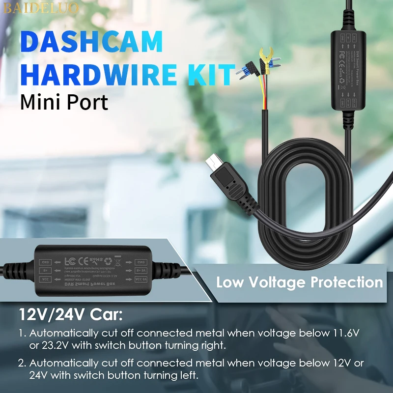 24H Parküberwachung Step-Down Line GPS Mini USB/Typ-C Adapter für alle – Bild 2