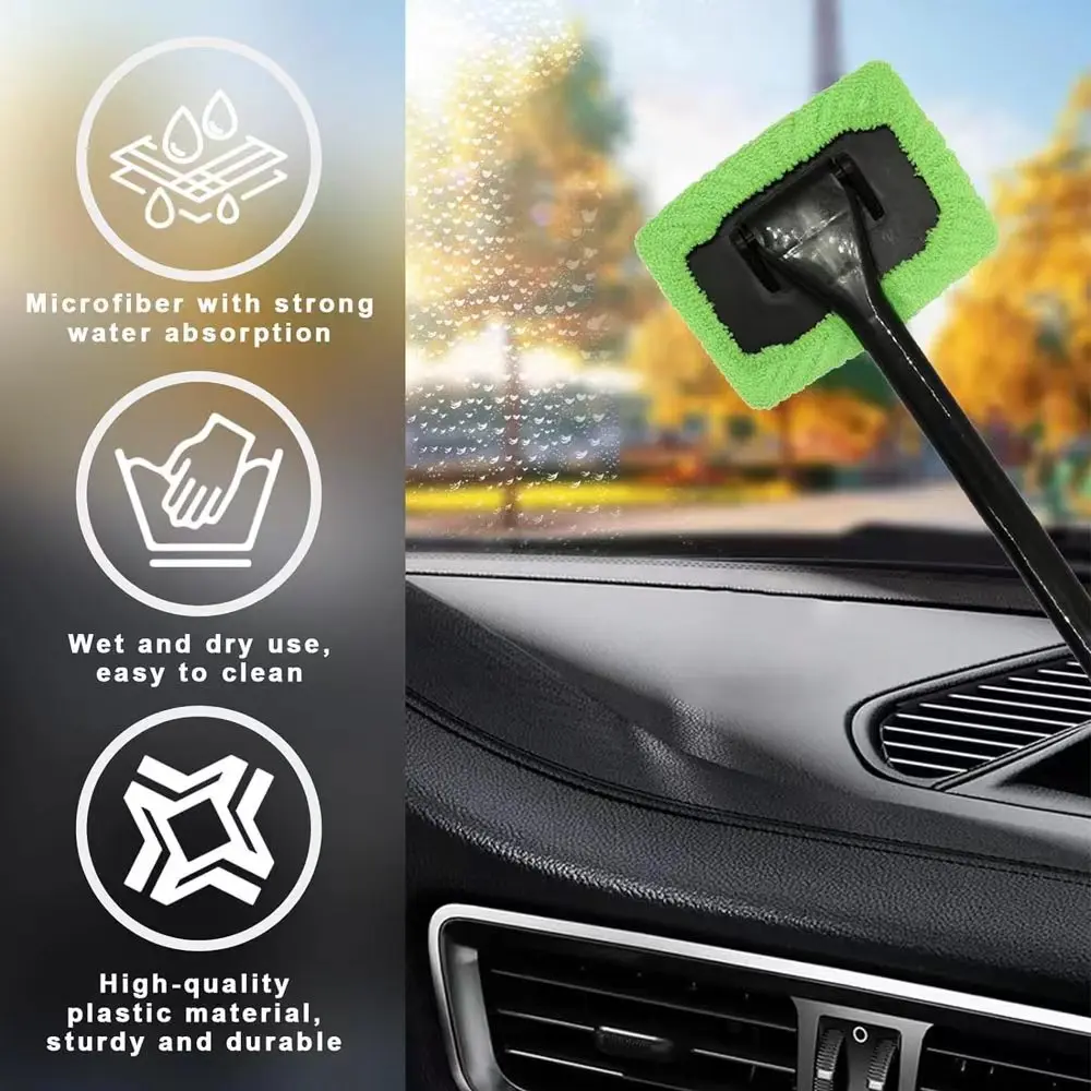 Auto Fenster Reiniger Pinsel Kit Windschutzscheibe Reinigung Waschen – Bild 2