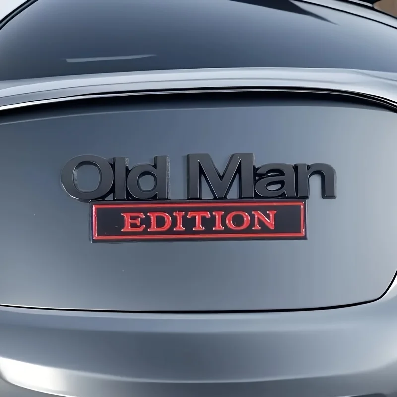 Old Man Edition 3D-Emblem-Aufkleber, Abzeichen, Kotflügel, lustige – Bild 6