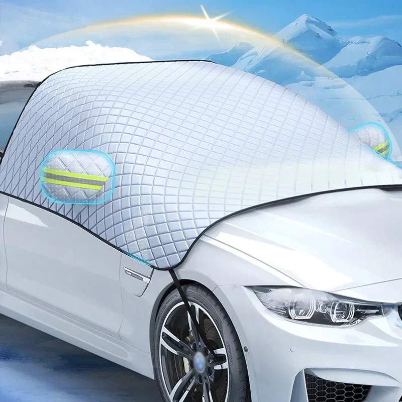 Auto Winter Windschutzscheibe Schnee Abdeckung Auto Sonnenschutz Block Frost Schutz Sonnenschutz Anti-eis