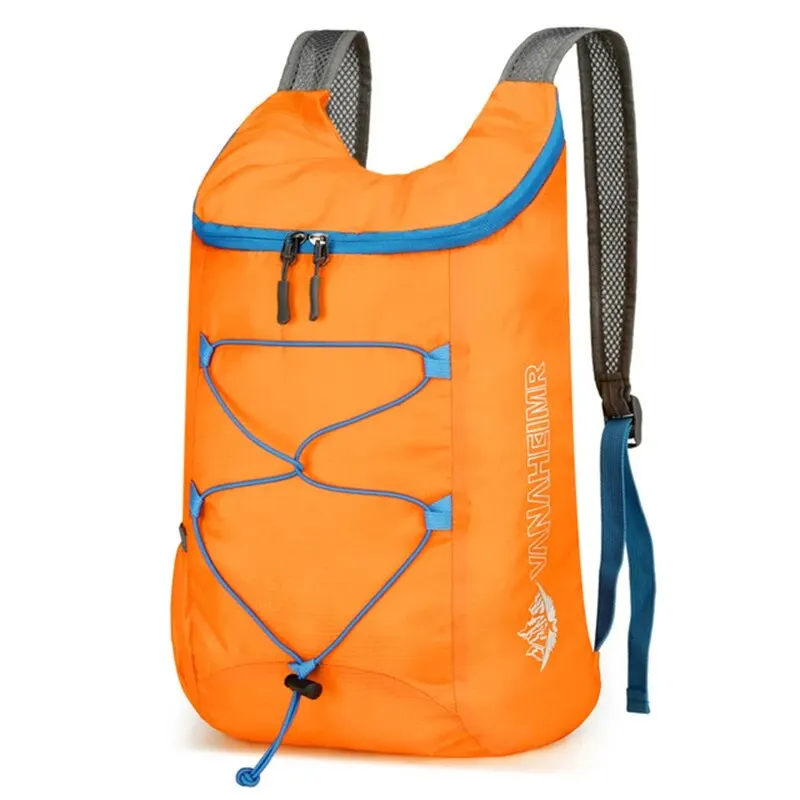 Multifunktionaler Outdoor-Klapprucksack mit hoher Dichte, leichte, wasserdichte Sporttasche aus Nylongewebe