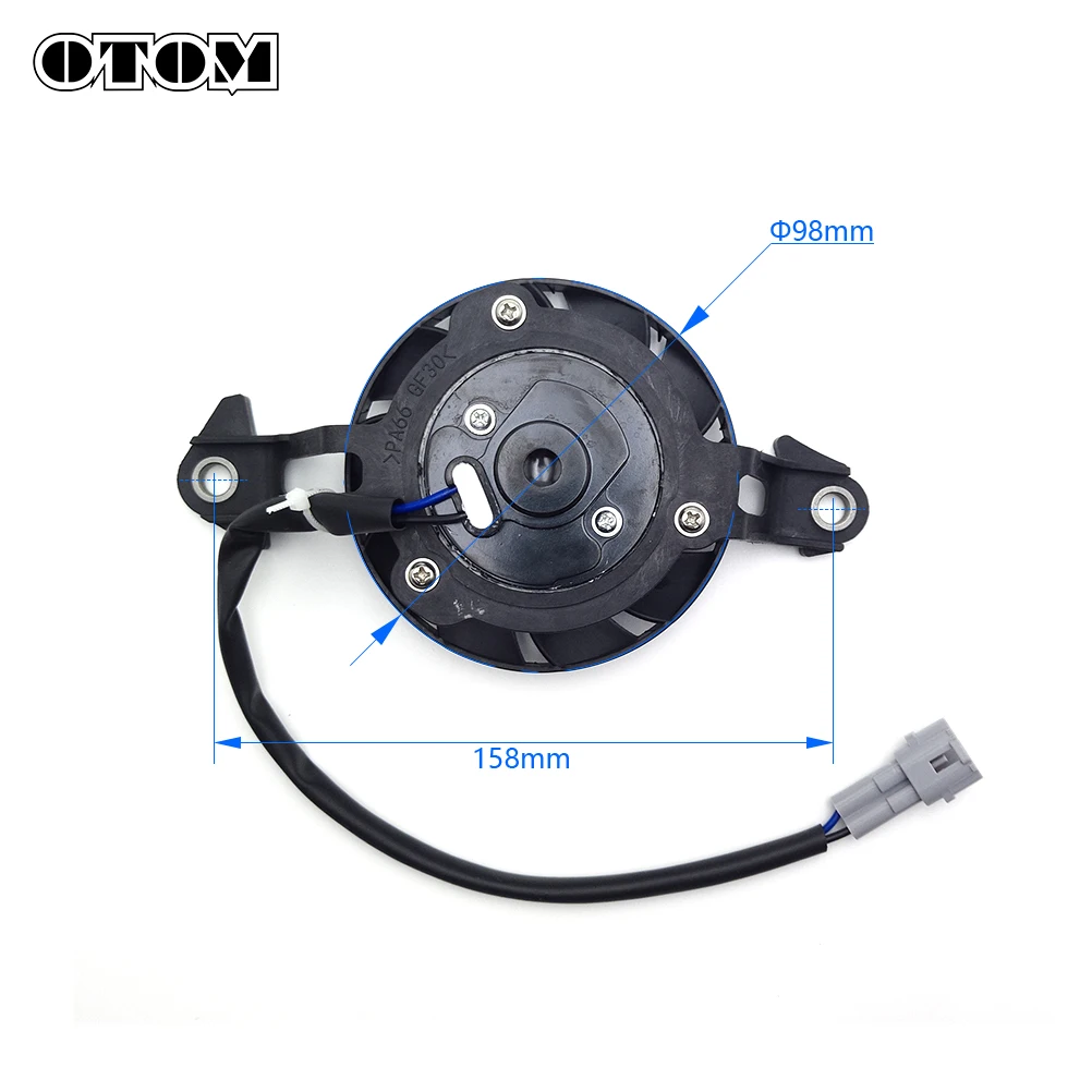 OTOM Wassertankventilator 3 Zoll Motorrad-Lüfter 12 V Schlanker – Bild 2